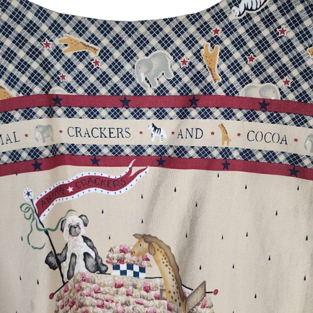 Daisy Kingdom Noahs Ark Fabric Panel Handmade Vest L - Picture 2 of 8